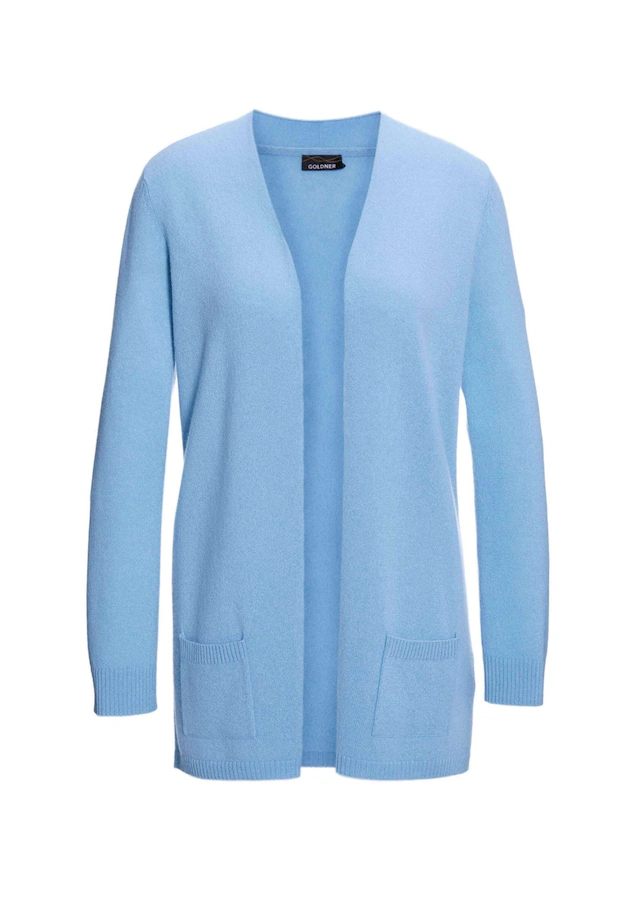GOLDNER Strickjacke »Kurzgröße Langarm Feinstrick-Cardigan« Ohne