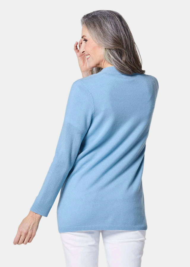 GOLDNER Strickjacke »Kurzgröße Langarm Feinstrick-Cardigan« Ohne