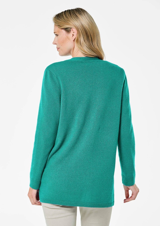 GOLDNER Strickjacke »Kurzgröße Langarm Feinstrick-Cardigan« Ohne