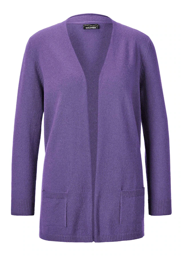 GOLDNER Strickjacke »Kurzgröße Langarm Feinstrick-Cardigan« Ohne
