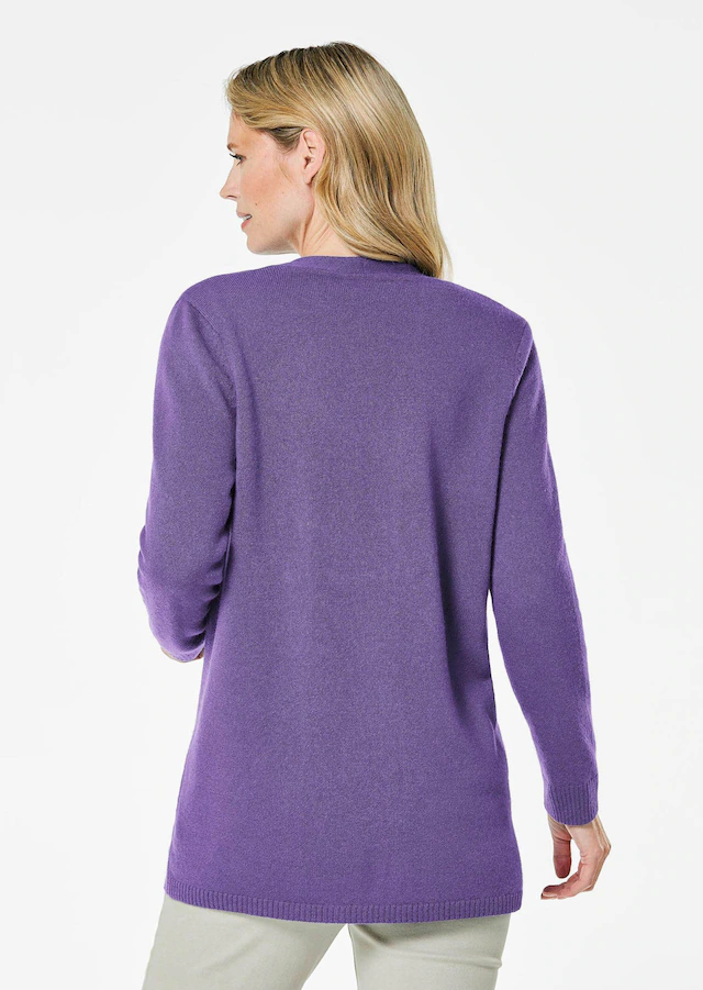 GOLDNER Strickjacke »Kurzgröße Langarm Feinstrick-Cardigan« Ohne