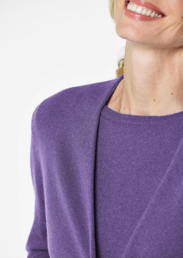 GOLDNER Strickjacke »Kurzgröße Langarm Feinstrick-Cardigan« Ohne