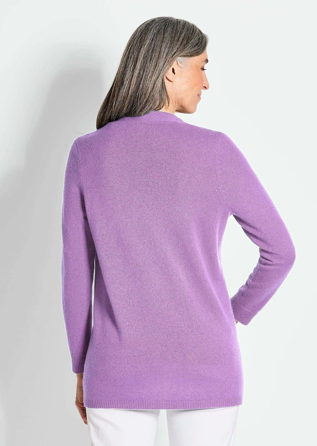 GOLDNER Strickjacke »Kurzgröße Langarm Feinstrick-Cardigan« Ohne