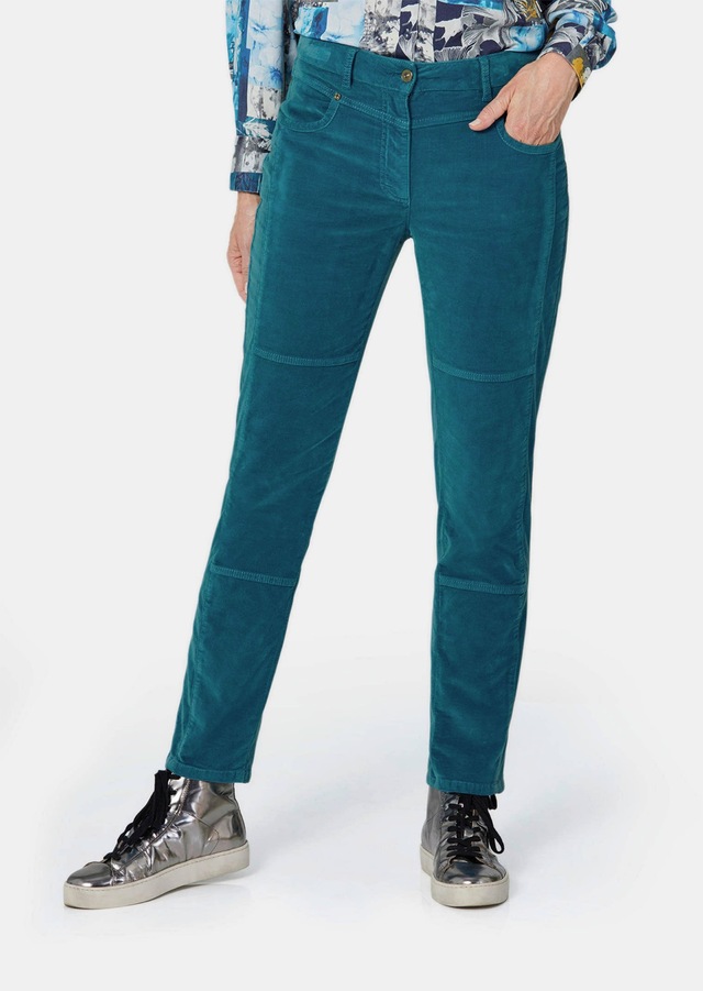GOLDNER Schlupfhose »Kurzgröße Bequeme Samthose mit Wascheffekt« keine/nicht relevant