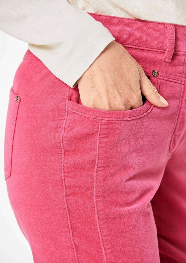GOLDNER Schlupfhose »Kurzgröße Bequeme Samthose mit Wascheffekt« keine/nicht relevant