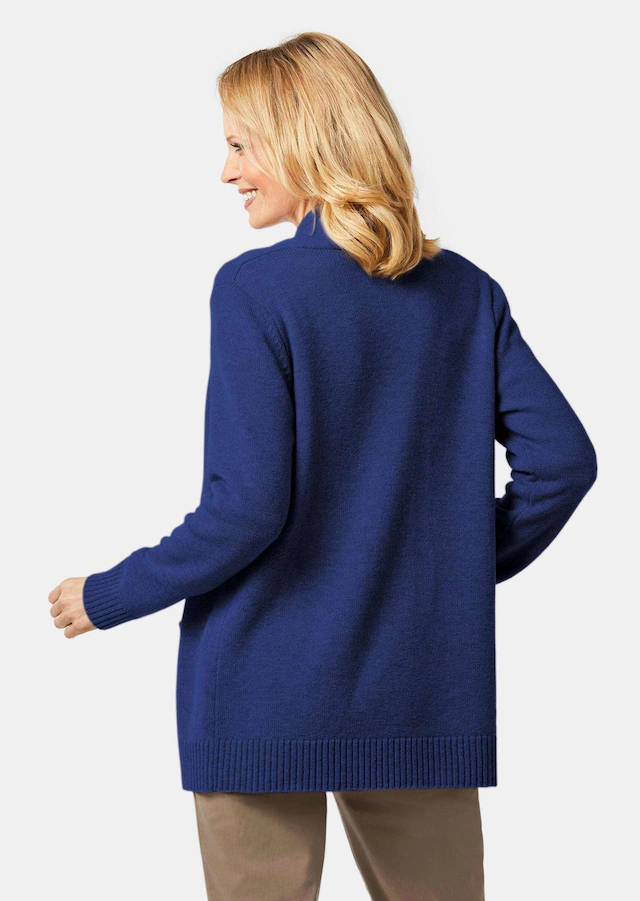 GOLDNER Strickjacke »Langarm Cardigan aus Merino« Schalkragen