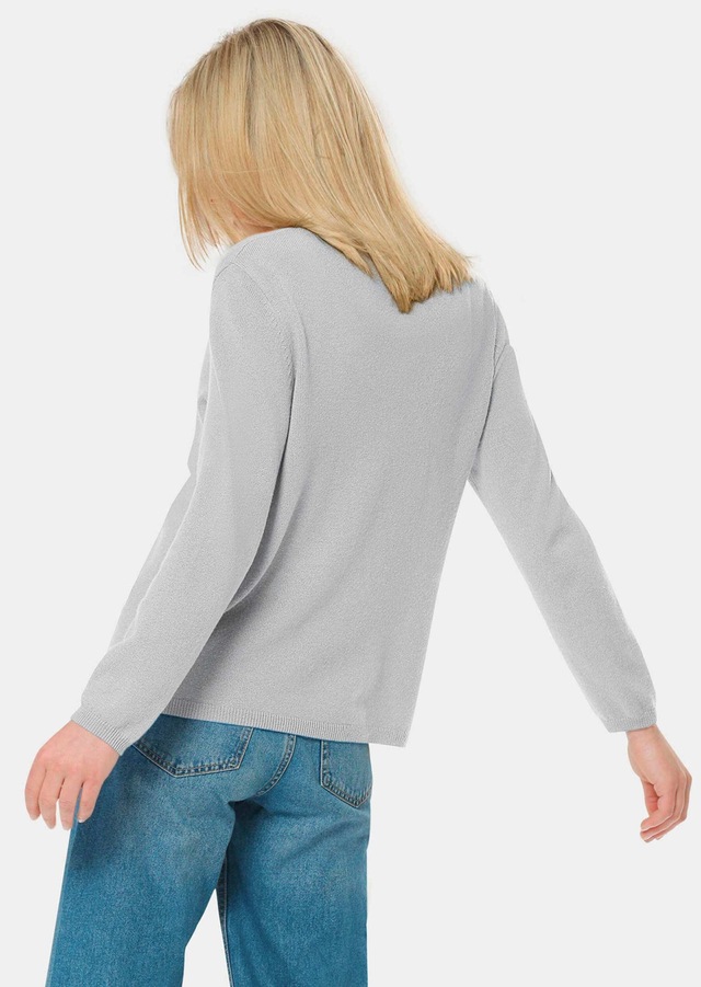 GOLDNER Strickjacke »Weiche Kaschmirstrickjacke mit V-Ausschnitt« Ohne