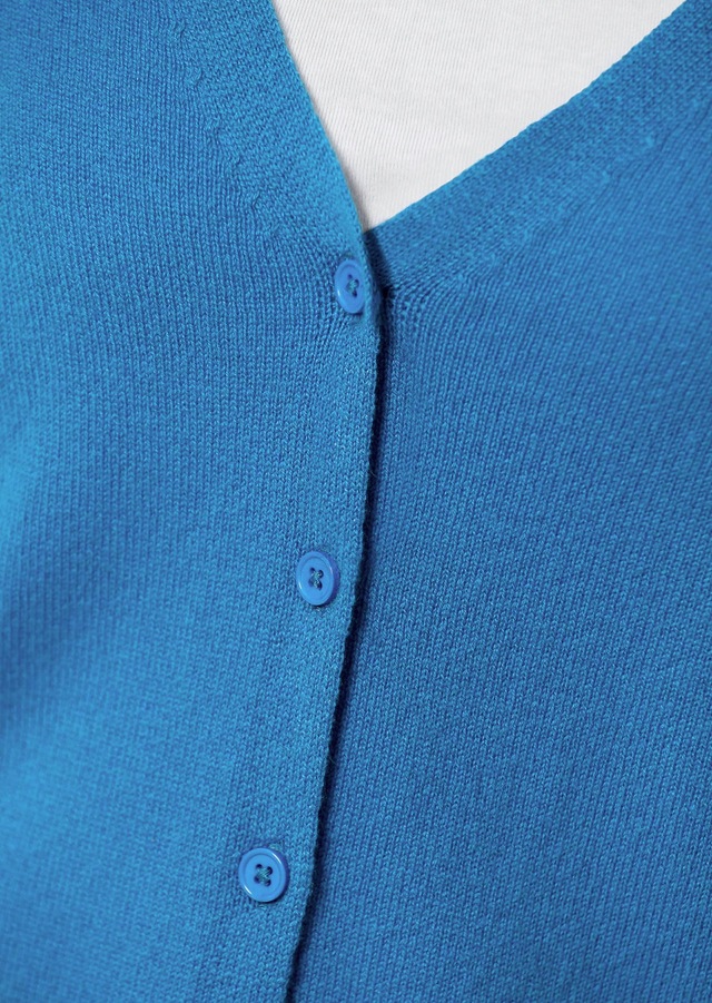 GOLDNER Strickjacke »Weiche Kaschmirstrickjacke mit V-Ausschnitt« Ohne