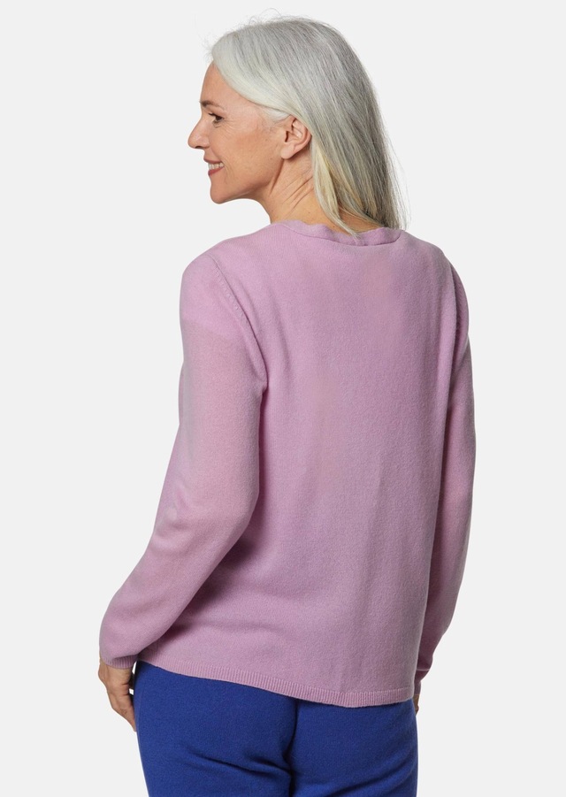 GOLDNER Strickjacke »Weiche Kaschmirstrickjacke mit V-Ausschnitt« Ohne