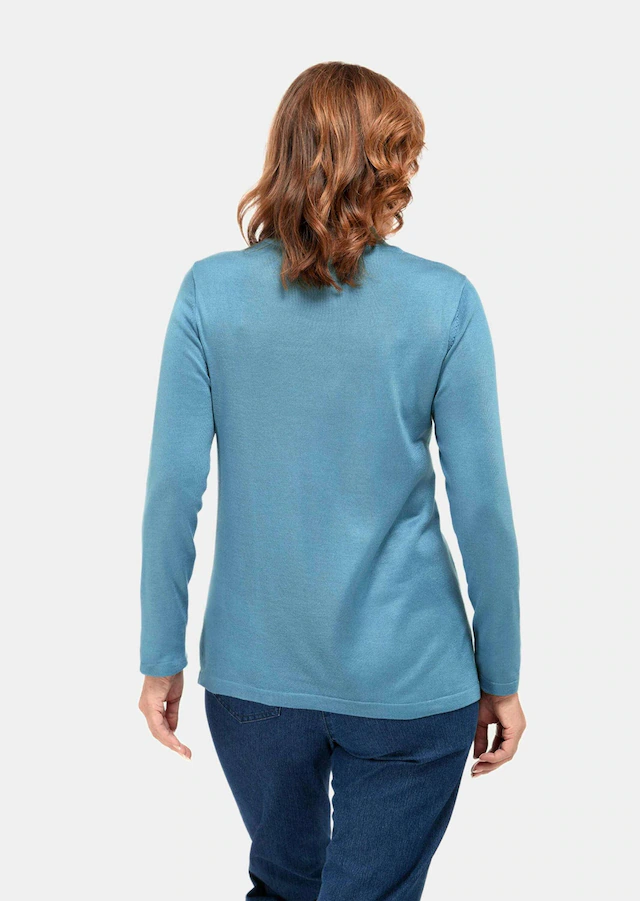 GOLDNER Strickpullover »Kurzgröße Strickpullover mit Stehbundkragen« wie echter Kaschmir
