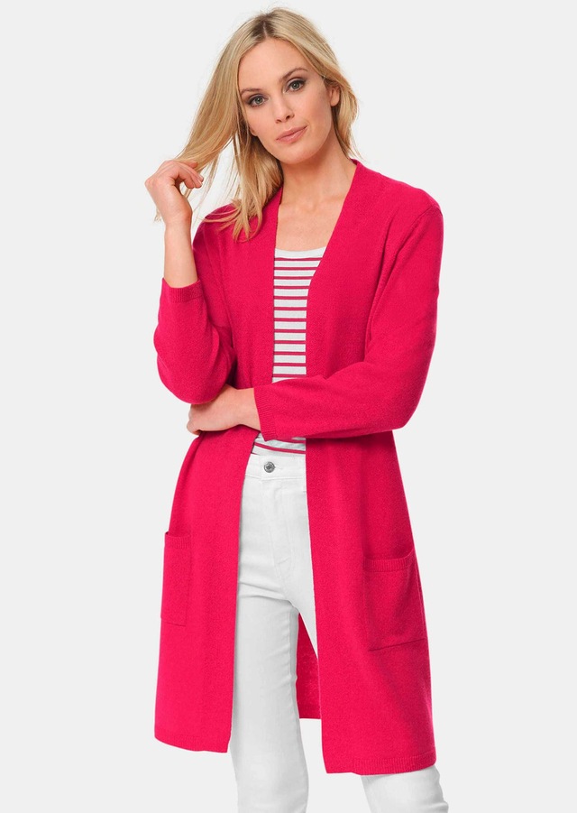 GOLDNER Strickjacke »Kurzgröße Modische Kaschmir-Longstrickjacke« Ohne