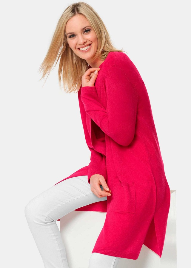 GOLDNER Strickjacke »Kurzgröße Modische Kaschmir-Longstrickjacke« Ohne