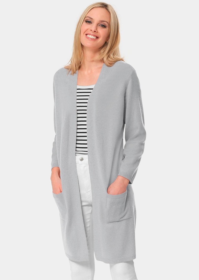 GOLDNER Strickjacke »Kurzgröße Modische Kaschmir-Longstrickjacke« Ohne