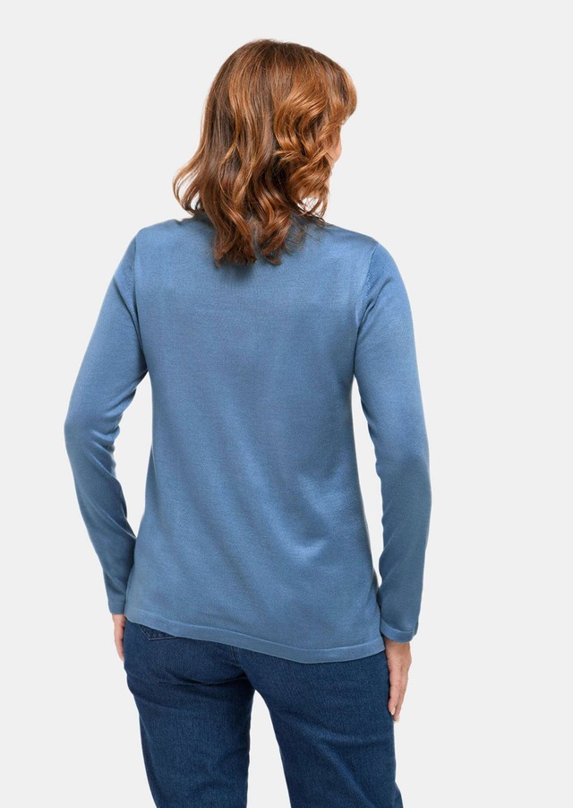GOLDNER Strickpullover »Kurzgröße Strickpullover mit Stehbundkragen« wie echter Kaschmir