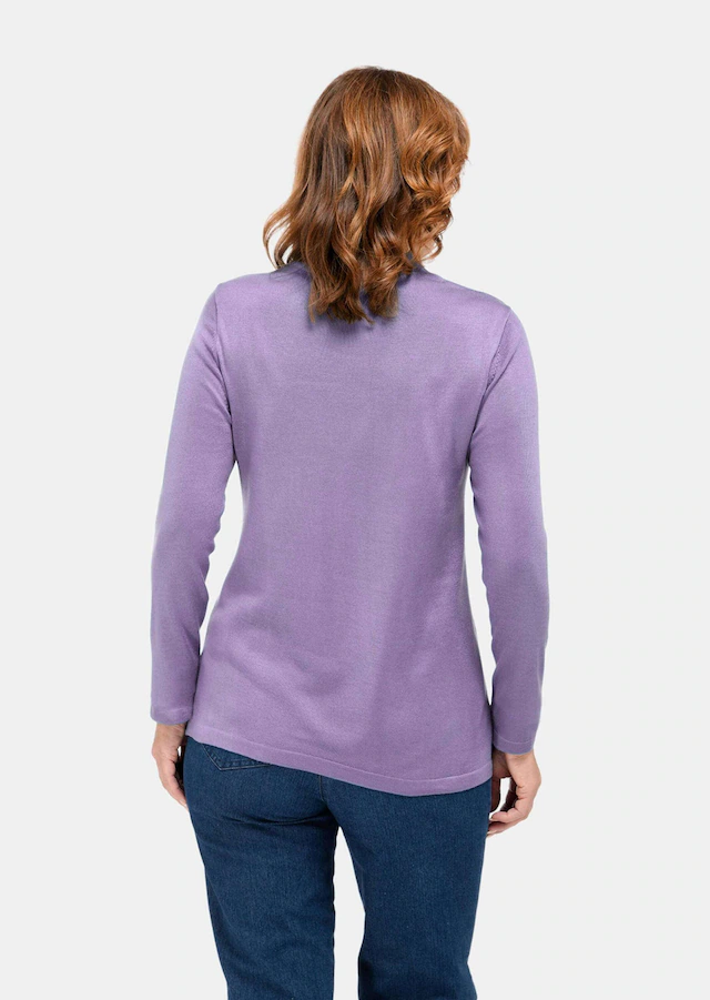 GOLDNER Strickpullover »Kurzgröße Strickpullover mit Stehbundkragen« wie echter Kaschmir
