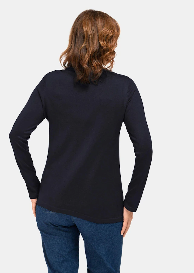 GOLDNER Strickpullover »Kurzgröße Strickpullover mit Stehbundkragen« wie echter Kaschmir