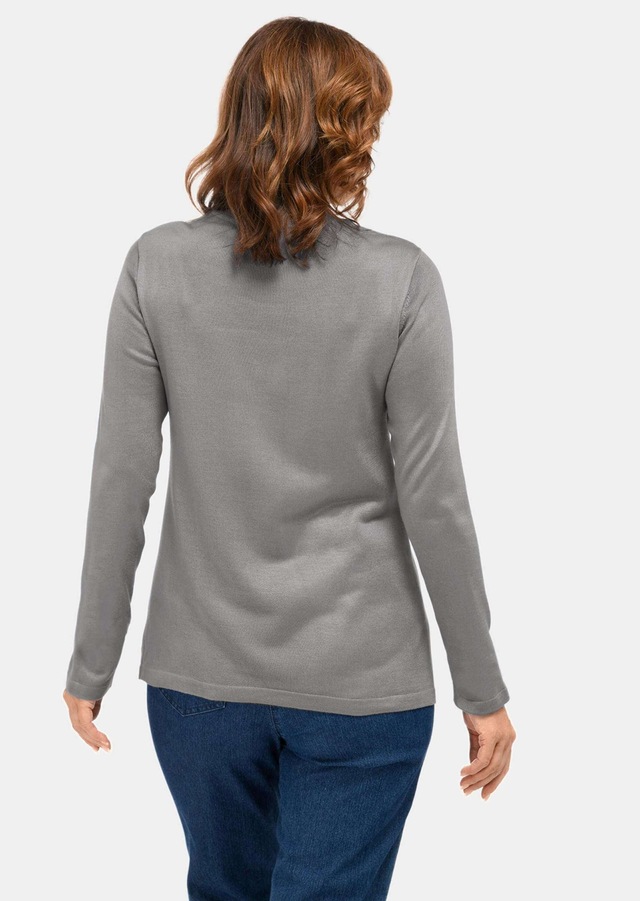 GOLDNER Strickpullover »Kurzgröße Strickpullover mit Stehbundkragen« wie echter Kaschmir