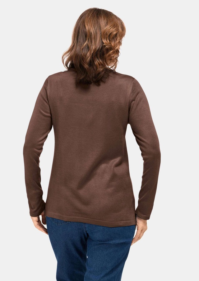 GOLDNER Strickpullover »Kurzgröße Strickpullover mit Stehbundkragen« wie echter Kaschmir