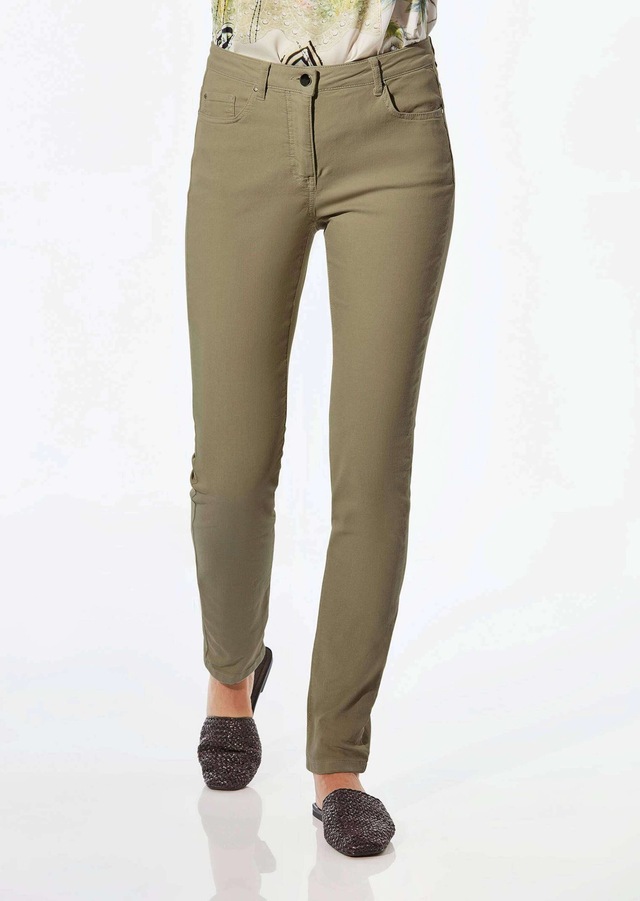 GOLDNER Regular-fit-Jeans »Lange Freizeithose BELLA mit Formbund« Ohne