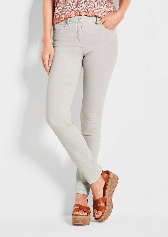 GOLDNER Regular-fit-Jeans »Lange Freizeithose BELLA mit Formbund« Ohne