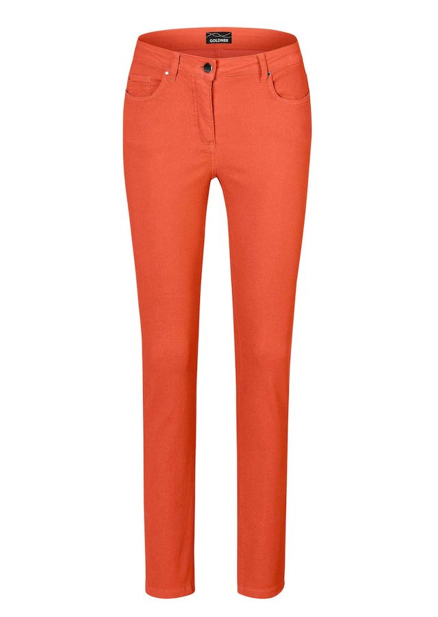 GOLDNER Regular-fit-Jeans »Lange Freizeithose BELLA mit Formbund« Ohne