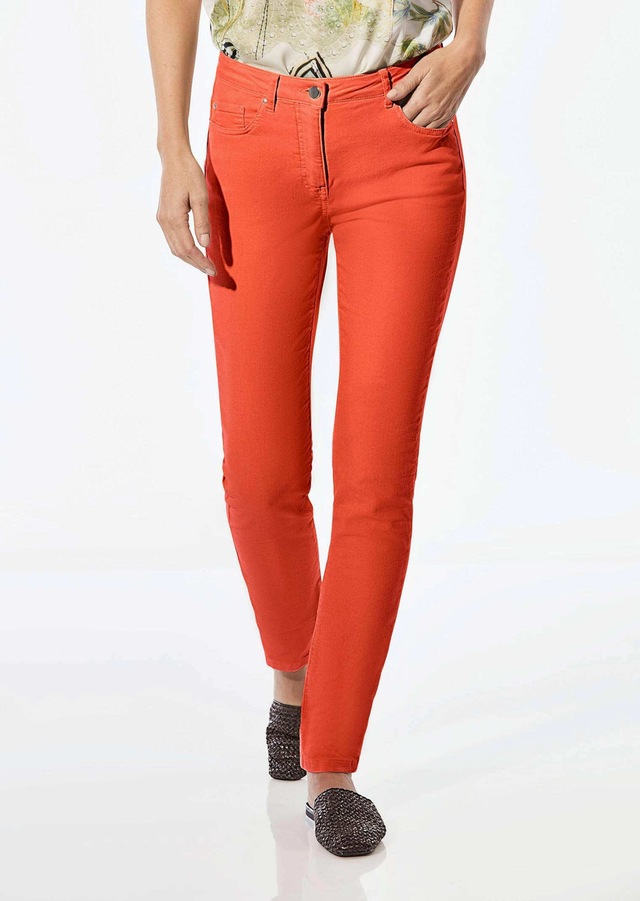 GOLDNER Regular-fit-Jeans »Lange Freizeithose BELLA mit Formbund« Ohne