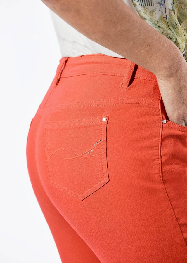 GOLDNER Regular-fit-Jeans »Lange Freizeithose BELLA mit Formbund« Ohne