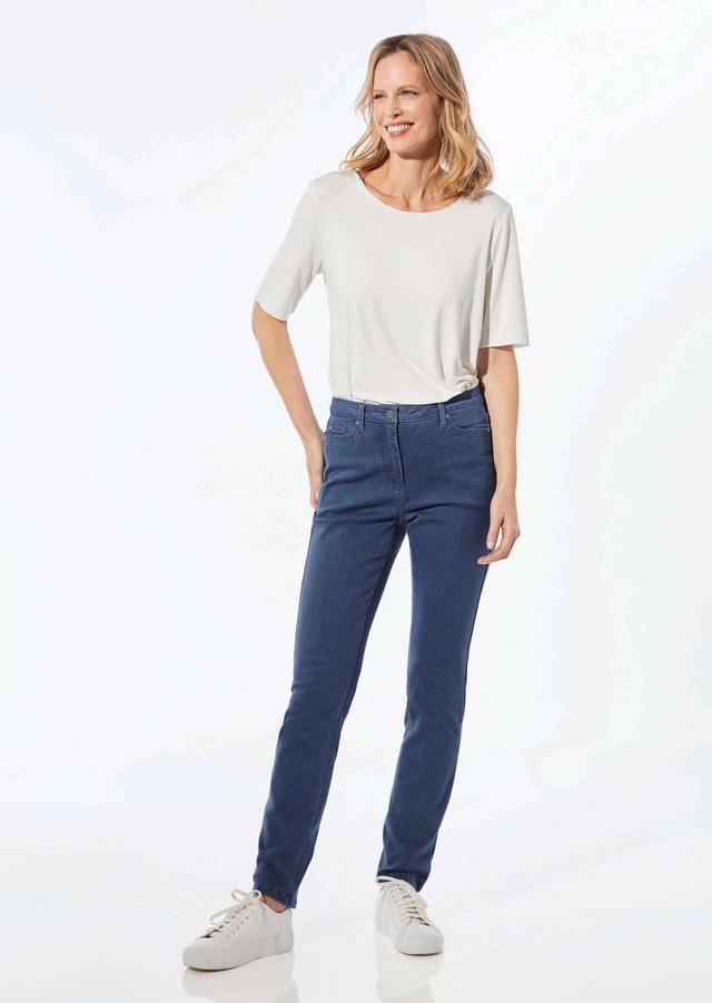 GOLDNER Regular-fit-Jeans »Lange Freizeithose BELLA mit Formbund« Ohne