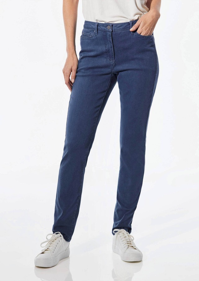 GOLDNER Regular-fit-Jeans »Lange Freizeithose BELLA mit Formbund« Ohne