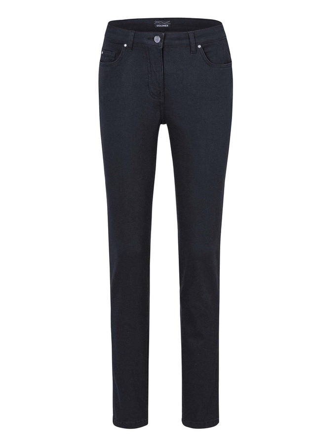 GOLDNER Regular-fit-Jeans »Lange Freizeithose BELLA mit Formbund« Ohne