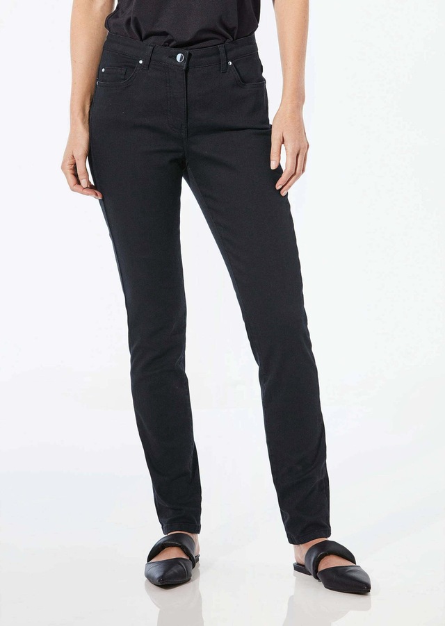 GOLDNER Regular-fit-Jeans »Lange Freizeithose BELLA mit Formbund« Ohne