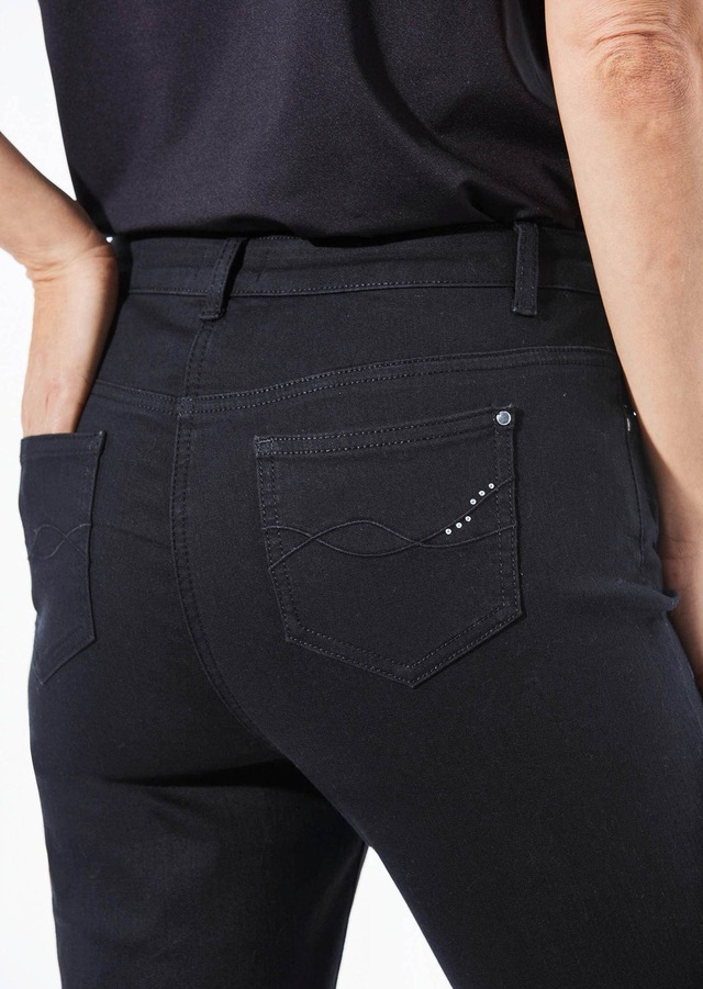 GOLDNER Regular-fit-Jeans »Lange Freizeithose BELLA mit Formbund« Ohne
