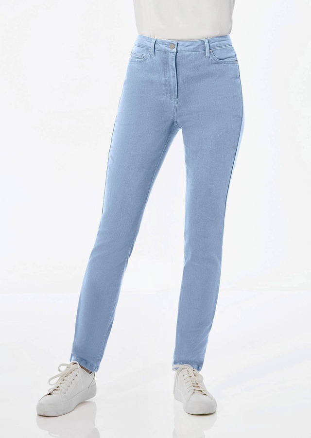 GOLDNER Regular-fit-Jeans »Lange Freizeithose BELLA mit Formbund« Ohne