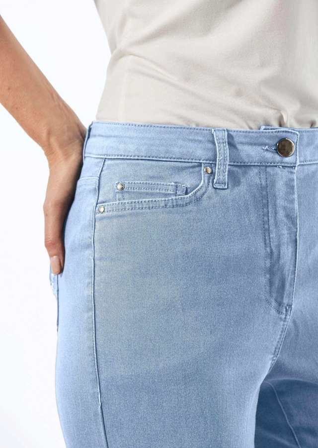 GOLDNER Regular-fit-Jeans »Lange Freizeithose BELLA mit Formbund« Ohne