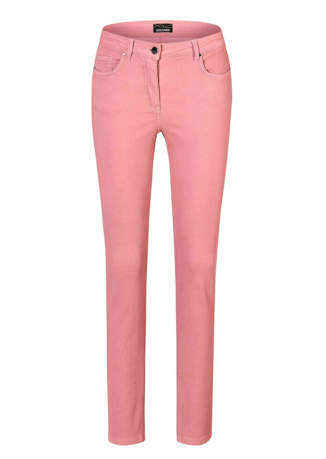 GOLDNER Regular-fit-Jeans »Lange Freizeithose BELLA mit Formbund« Ohne