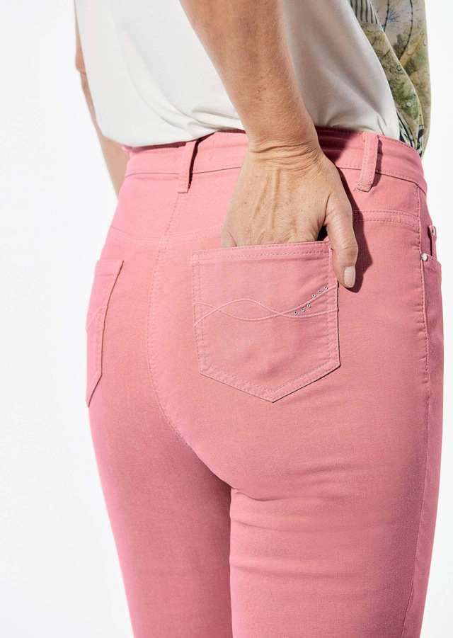 GOLDNER Regular-fit-Jeans »Lange Freizeithose BELLA mit Formbund« Ohne