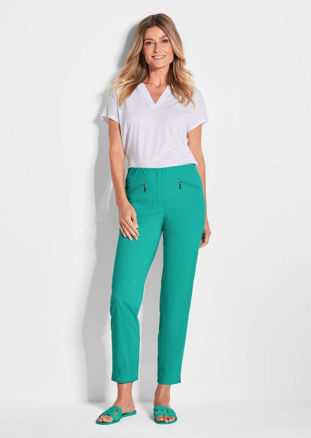 GOLDNER 7/8-Hose »Kurzgröße Stretchhose LOUISA, dehnbar & mit Taschen« Ohne