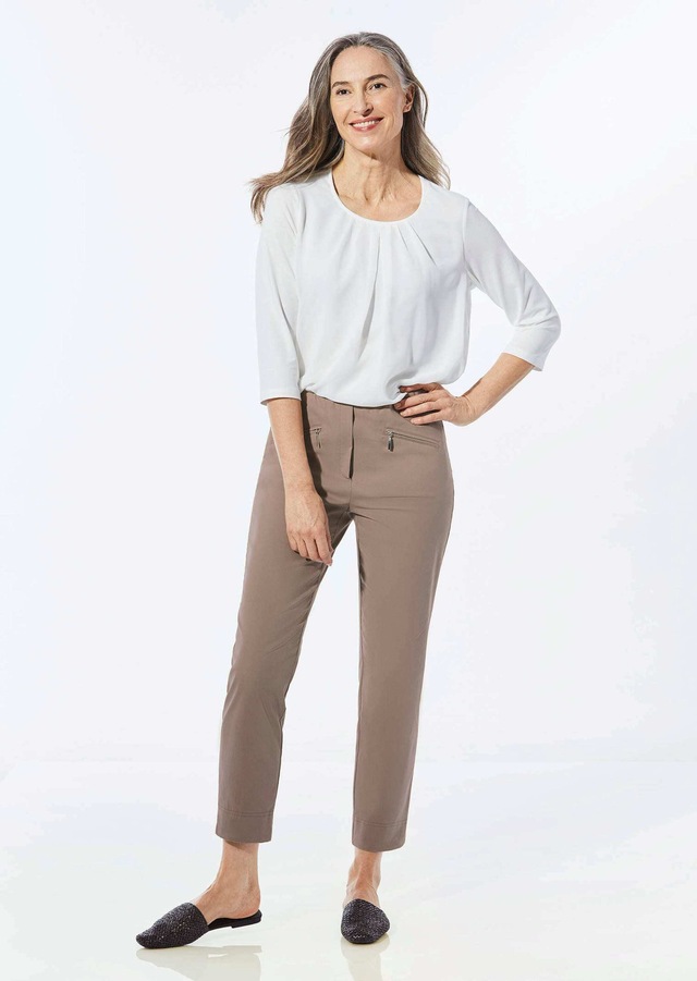 GOLDNER 7/8-Hose »Kurzgröße Stretchhose LOUISA, dehnbar & mit Taschen« Ohne