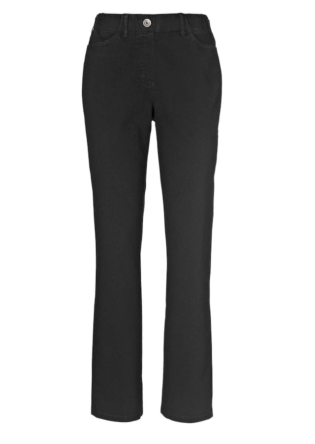 GOLDNER Regular-fit-Jeans »Kurzgröße Klassische Jeansschlupfhose MARTHA« Dehnbar in jede Richtung