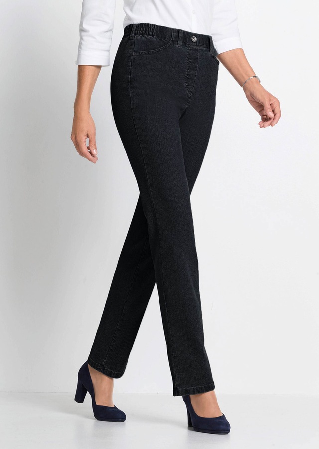 GOLDNER Regular-fit-Jeans »Kurzgröße Klassische Jeansschlupfhose MARTHA« Dehnbar in jede Richtung