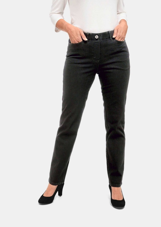 GOLDNER Regular-fit-Jeans »Kurzgröße Klassische Jeansschlupfhose MARTHA« Dehnbar in jede Richtung