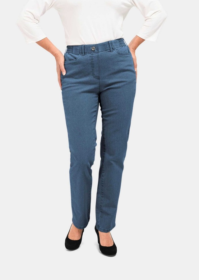 GOLDNER Regular-fit-Jeans »Kurzgröße Klassische Jeansschlupfhose MARTHA« Dehnbar in jede Richtung