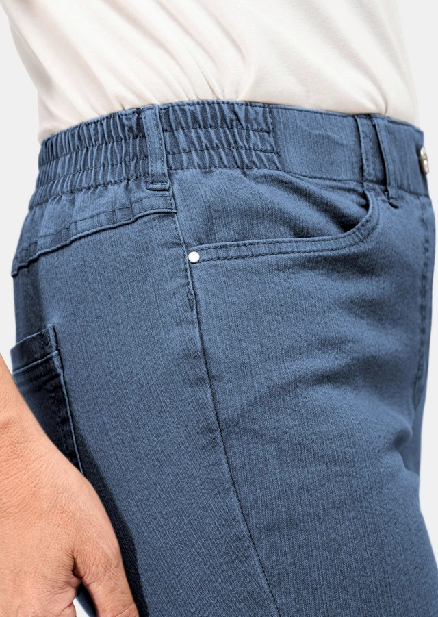 GOLDNER Regular-fit-Jeans »Kurzgröße Klassische Jeansschlupfhose MARTHA« Dehnbar in jede Richtung