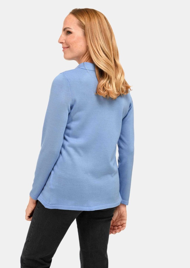 GOLDNER Strickpullover »Glattstrickpullover mit Hemdkragen« Vielseitig kombinierbar