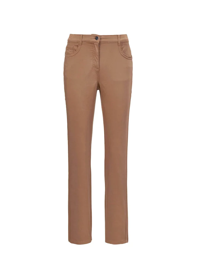 GOLDNER 2-in-1-Hose »Kurzgröße Hose Carla in jeanstypischer Form und trendstarker Farbe« Ohne