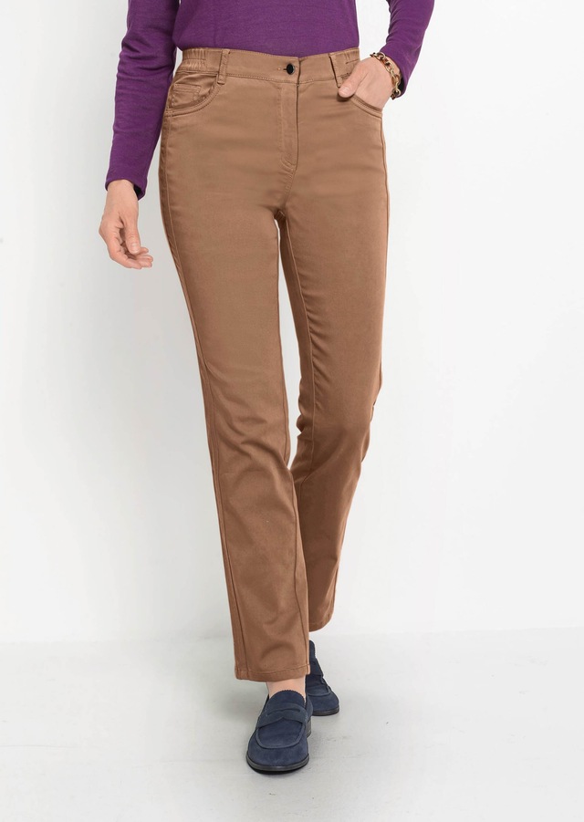 GOLDNER 2-in-1-Hose »Kurzgröße Hose Carla in jeanstypischer Form und trendstarker Farbe« Ohne