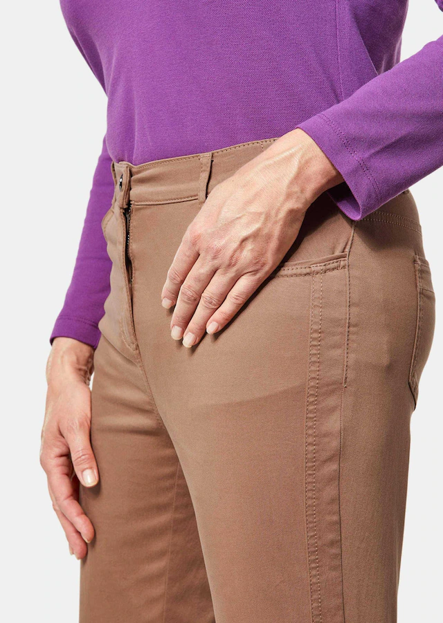 GOLDNER 2-in-1-Hose »Hose Carla in jeanstypischer Form und trendstarker Farbe« Ohne