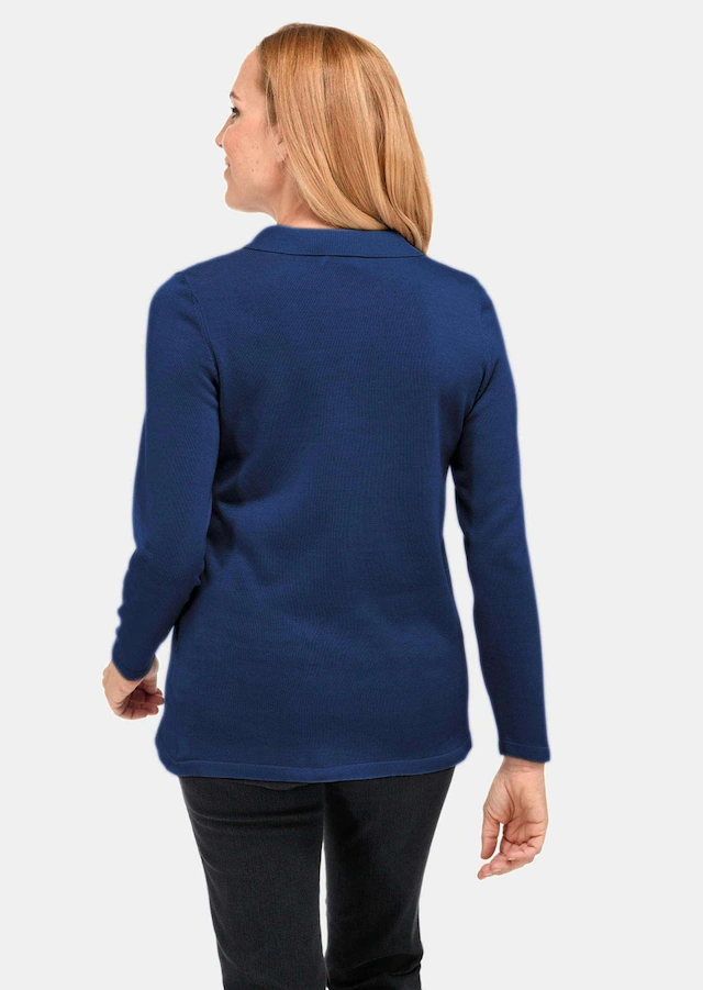 GOLDNER Strickpullover »Glattstrickpullover mit Hemdkragen« Vielseitig kombinierbar