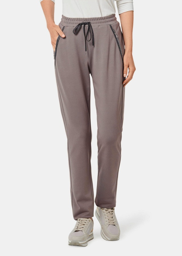 GOLDNER 2-in-1-Hose »Kurzgröße Elegante Joggpants SARA, hoher Bund« Ohne