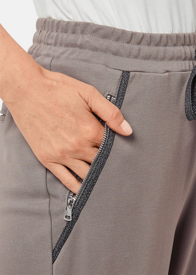 GOLDNER 2-in-1-Hose »Kurzgröße Elegante Joggpants SARA, hoher Bund« Ohne